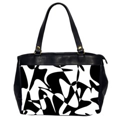 Black And White Elegant Pattern Office Handbags (2 Sides)  by Valentinaart