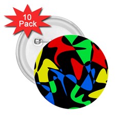 Colorful abstraction 2.25  Buttons (10 pack) 