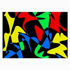 Colorful abstraction Large Glasses Cloth