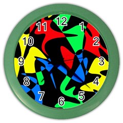 Colorful abstraction Color Wall Clocks