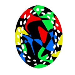 Colorful abstraction Ornament (Oval Filigree) 