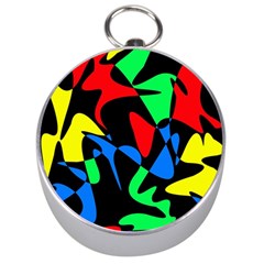 Colorful abstraction Silver Compasses