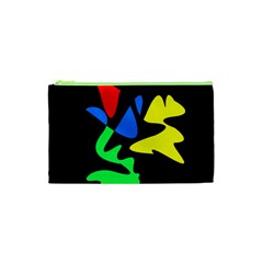 Colorful Abstraction Cosmetic Bag (xs) by Valentinaart