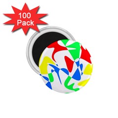 Colorful Abstraction 1 75  Magnets (100 Pack)  by Valentinaart