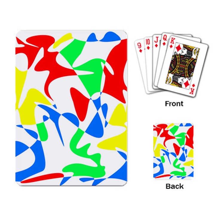 Colorful abstraction Playing Card