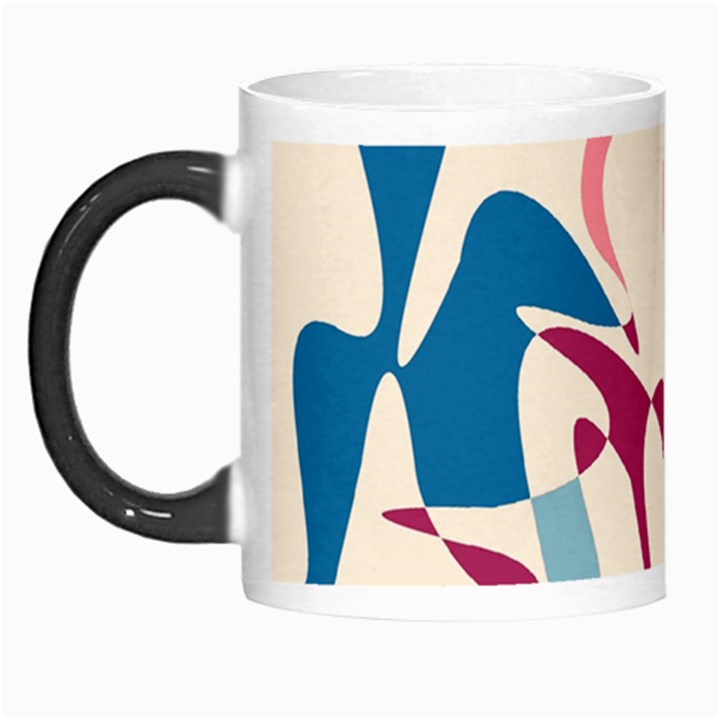 Blue, pink and purple pattern Morph Mugs