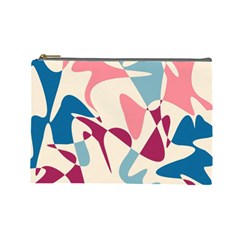 Blue, Pink And Purple Pattern Cosmetic Bag (large)  by Valentinaart