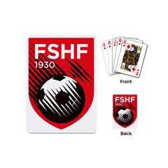 Crest Of The Albanian National Football Team Playing Cards (mini)  by abbeyz71