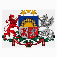 Coat Of Arms Of Latvia Large Glasses Cloth (2-side)