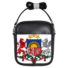 Coat Of Arms Of Latvia Girls Sling Bags by abbeyz71