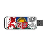 Coat Of Arms Of Latvia Portable USB Flash (Two Sides) Back