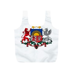 Coat Of Arms Of Latvia Full Print Recycle Bags (s)  by abbeyz71