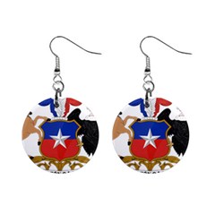 Coat Of Arms Of Chile  Mini Button Earrings by abbeyz71