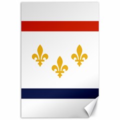 Flag Of New Orleans  Canvas 24  X 36  by abbeyz71