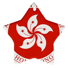 Emblem Of Hong Kong  Star Ornament (two Sides)  by abbeyz71