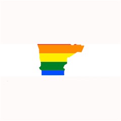 Lgbt Flag Map Of Minnesota  Large Bar Mats by abbeyz71