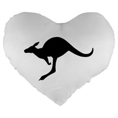 Roundel Of Australian Army Aviation Large 19  Premium Flano Heart Shape Cushions by abbeyz71