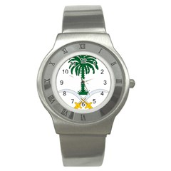 Emblem Of Saudi Arabia  Stainless Steel Watch by abbeyz71