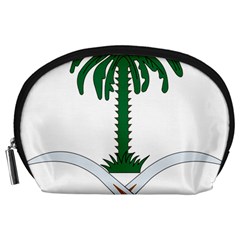 Emblem Of Saudi Arabia  Accessory Pouches (large)  by abbeyz71