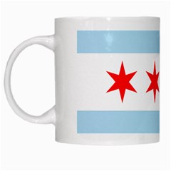 Flag Of Chicago White Mugs