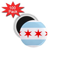 Flag Of Chicago 1 75  Magnets (100 Pack)  by abbeyz71