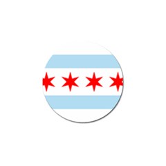 Flag Of Chicago Golf Ball Marker (4 pack)