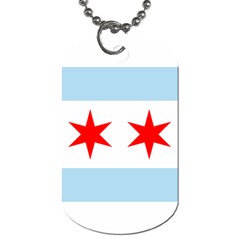 Flag Of Chicago Dog Tag (Two Sides)