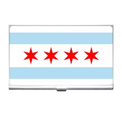 Flag Of Chicago Business Card Holders