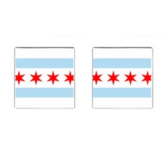 Flag Of Chicago Cufflinks (Square)