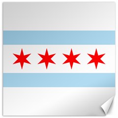 Flag Of Chicago Canvas 12  X 12   by abbeyz71