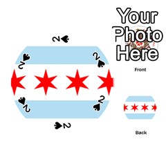 Flag Of Chicago Playing Cards 54 (Round) 