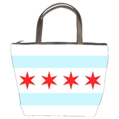 Flag Of Chicago Bucket Bags