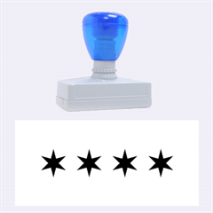 Flag Of Chicago Rubber Stamps (Large)