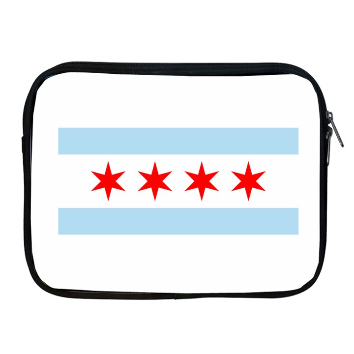 Flag Of Chicago Apple iPad 2/3/4 Zipper Cases