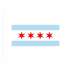 Flag Of Chicago Double Sided Flano Blanket (Small) 