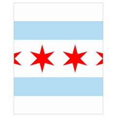 Flag Of Chicago Drawstring Bag (Small)