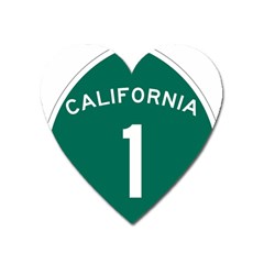 California 1 State Highway   Pch Heart Magnet