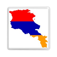 Flag Map Of Armenia  Memory Card Reader (square) 