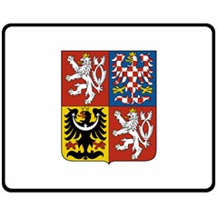 Coat Of Arms Of The Czech Republic Double Sided Fleece Blanket (medium)  by abbeyz71