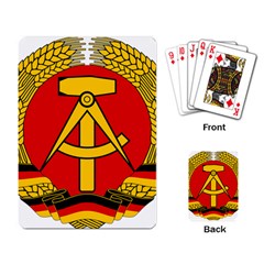 National Emblem Of East Germany  Playing Card by abbeyz71