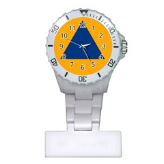 International Sign Of Civil Defense Roundel Plastic Nurses Watch by abbeyz71