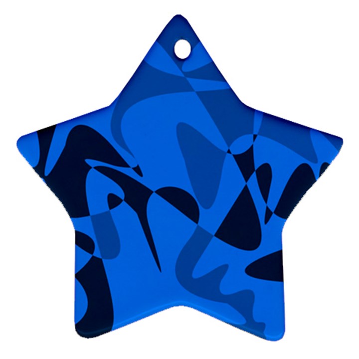 Blue pattern Ornament (Star) 