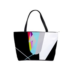 Colorful Abstraction Shoulder Handbags by Valentinaart