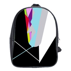 Colorful Abstraction School Bags(large)  by Valentinaart