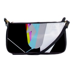 Colorful Abstraction Shoulder Clutch Bags by Valentinaart