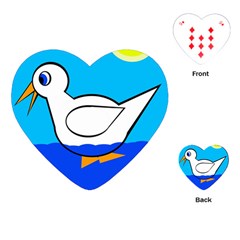 White Duck Playing Cards (heart) 