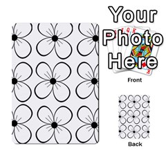 White Flowers Pattern Multi-purpose Cards (rectangle)  by Valentinaart