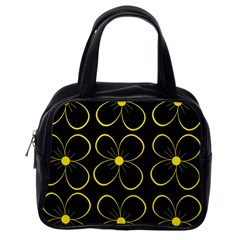 Yellow Flowers Classic Handbags (one Side) by Valentinaart