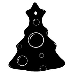 Black And White Bubbles Ornament (christmas Tree)