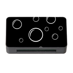 Black And White Bubbles Memory Card Reader With Cf by Valentinaart